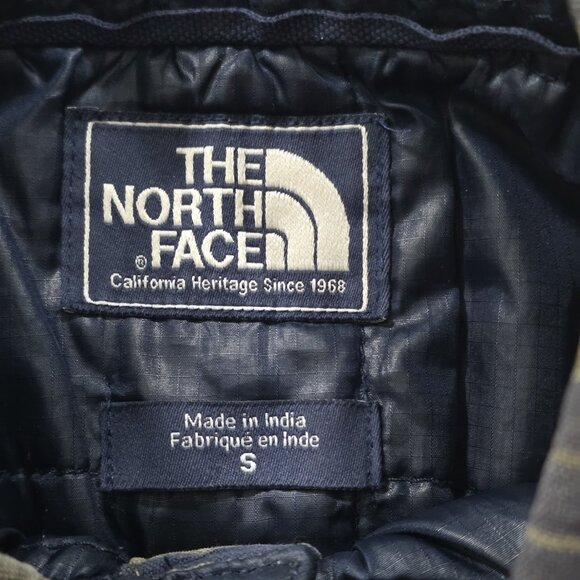 North Face Quilted Overshirt Mens S Plaid Shacket Outdoor Preppy Upcycle FLAW - Picture 3 of 16